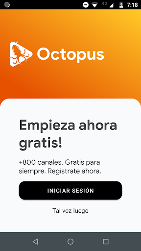 Android application Octopus - Tv en vivo screenshort