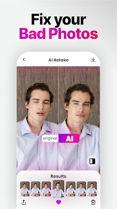 Retake AI: Face & Photo Editorのおすすめ画像2