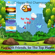 Happy Bird Championship (Flappy Bird Style Game)