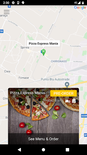 Pizza Express Spinea Screen 2
