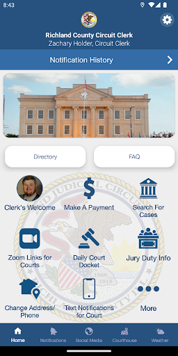 Android application Richland County Circuit Clerk screenshort