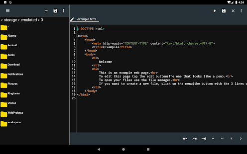 Code Studio Captura de pantalla