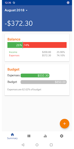 Simple Wallet - Budget Manager Screen 3