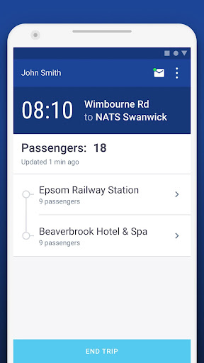 NextStop Driver App Screen 3