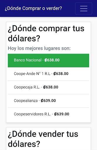 Tipo Cambio Dolar Costa Rica Screen 3