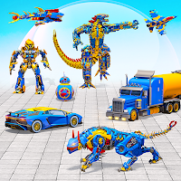 Flying Dragon Robot Games 3D - Robot Car Games 3D