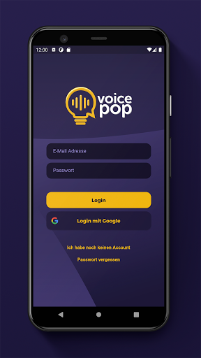 Android application voicepop screenshort
