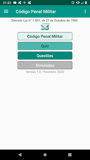 Android application Código Penal Militar 2024 screenshort