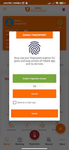 Android application Taksar Smart mBank screenshort