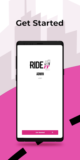 Android application RideIt - Toda Admin screenshort