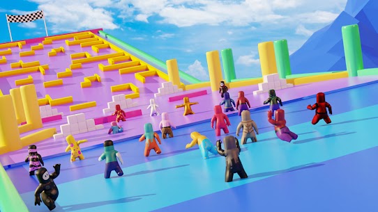 Among Guys: fall racing games. Epic race fun games 2