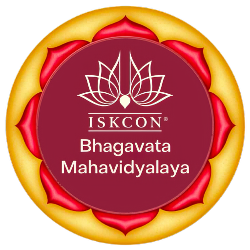 ISKCON Bhagavata Mahavidyalaya logo