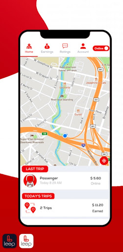 Android application Leep - Your Driver App screenshort