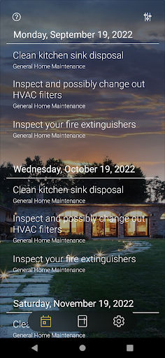 Android application MaintAid screenshort