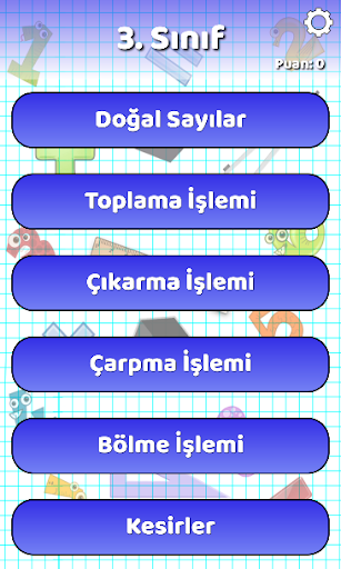 Android application 3.Sınıf Matematik screenshort