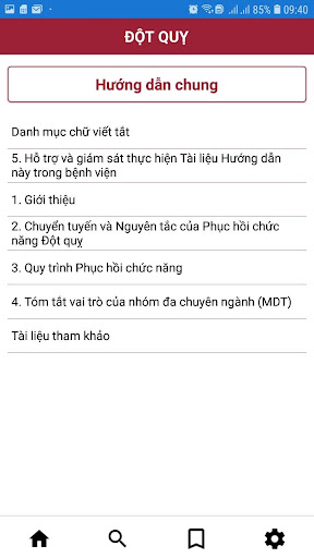 Vietnam Rehabilitation Guideli Screen 3