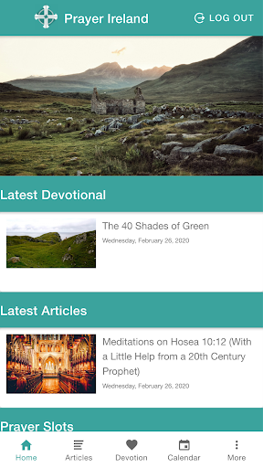 Android application Prayer Ireland screenshort
