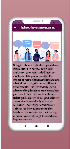 Steps to Decision Making Screen 2