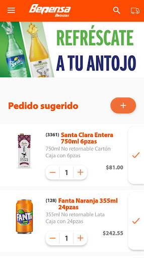 Android application App Bepensa Dominicana screenshort