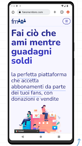 Android application FansMembers screenshort
