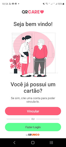Android application QRCARE - Escaneie-me screenshort