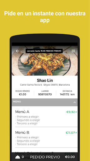 Android application Shao Lin screenshort