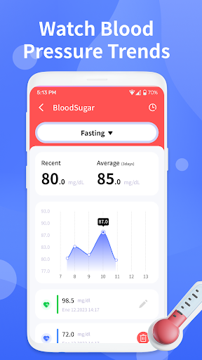 Blood Pressure Note App Screen 3
