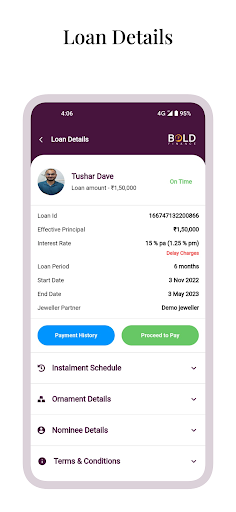 Bold Finance | Gold Loan Screen 3
