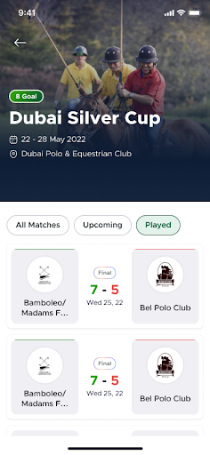 UAE Polo Federation Screen 3