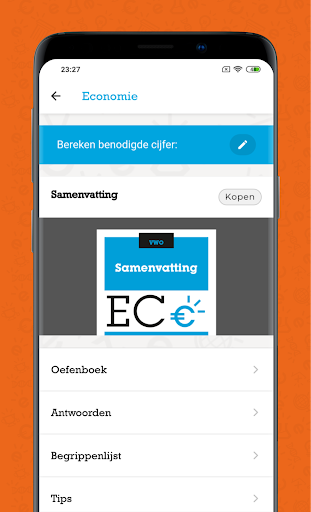 ExamenOverzicht Screen 3