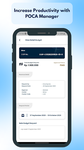 POCA Manager Screen 3