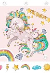 screenshot of Unicorn Coloring Book Glitter