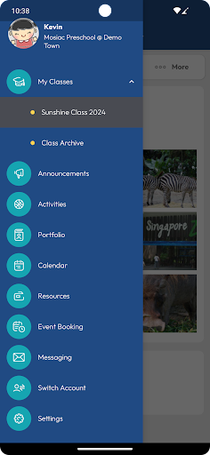Mosaic Preschool Parent Portal Screen 3