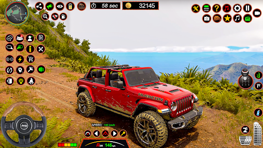 trò chơi xe jeep bùn offroad