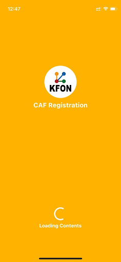 Android application EXTRANET-CAF screenshort