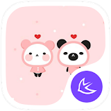 Cute Panda Baby theme & HD wallpapers icon
