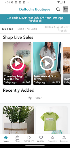 Android application Daffodils Boutique screenshort