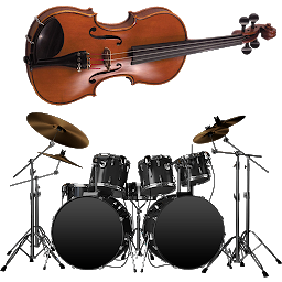 Icon image Violin and Drums: beat maker. 