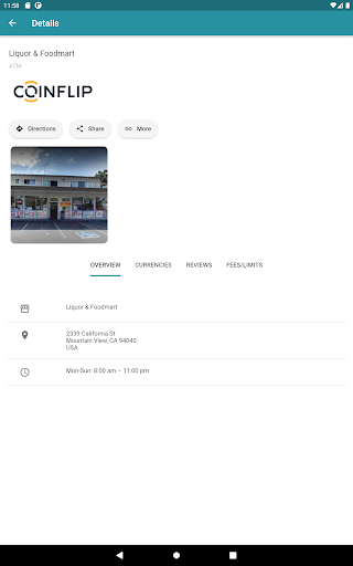 Screenshot of Bitcoin ATM Map – CoinATMRadar