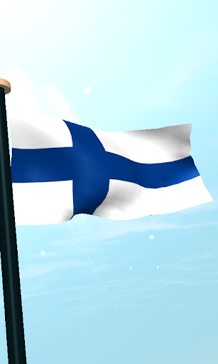 Finland Flag 3D Free Wallpaper