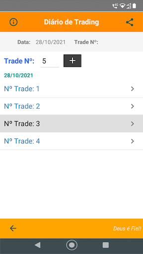 Diário Trading Screen 3