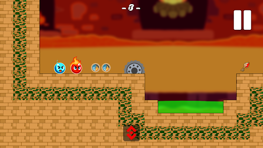 Android application Fire and Water Ball - 2 Player screenshort