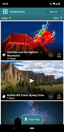 Screenshot of Travel Wyoming