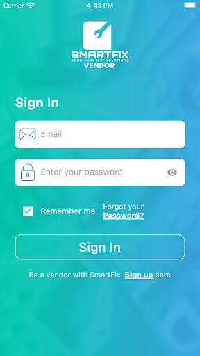 SmartFix Vendors Screen 2