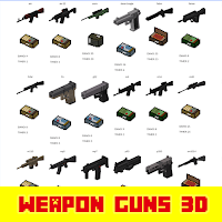 Weapon mod for minecraft: 3d guns addon!!