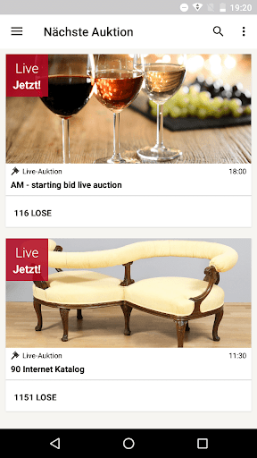 Android application Auktionshaus Rotherbaum screenshort
