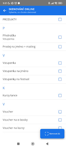 SimpleTicket.cz Screen 2