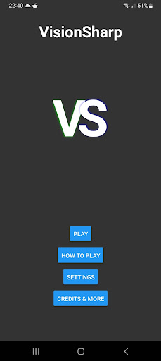 Android application VisionSharp screenshort