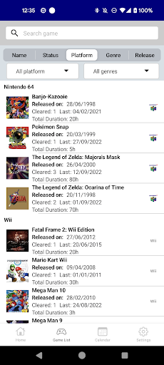 Gamelog Screen 2