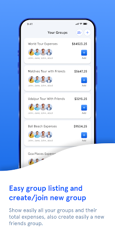Group Cost Split Screen 2